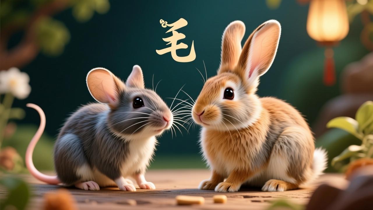 鼠和兔合不合？揭秘生肖配对中的性格互补与相处秘诀  第2张