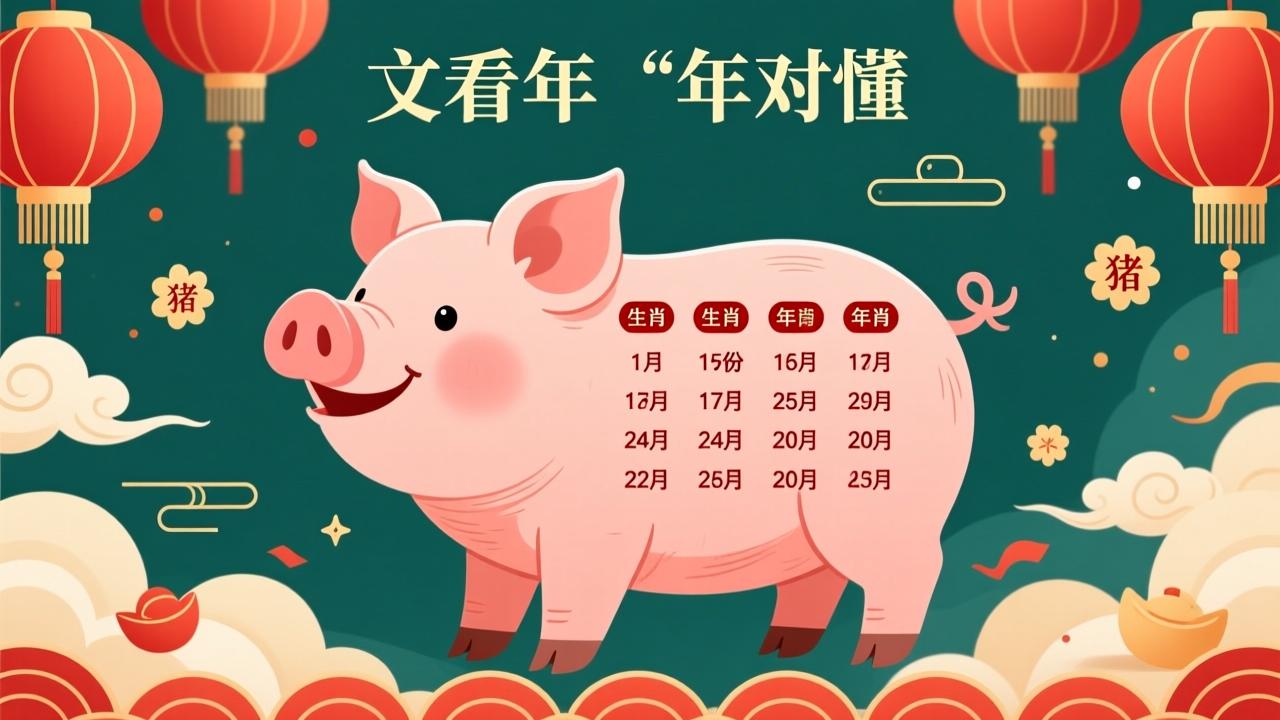 猪是哪一年？一文看懂生肖猪年份对照表及属猪人命运解析  第3张