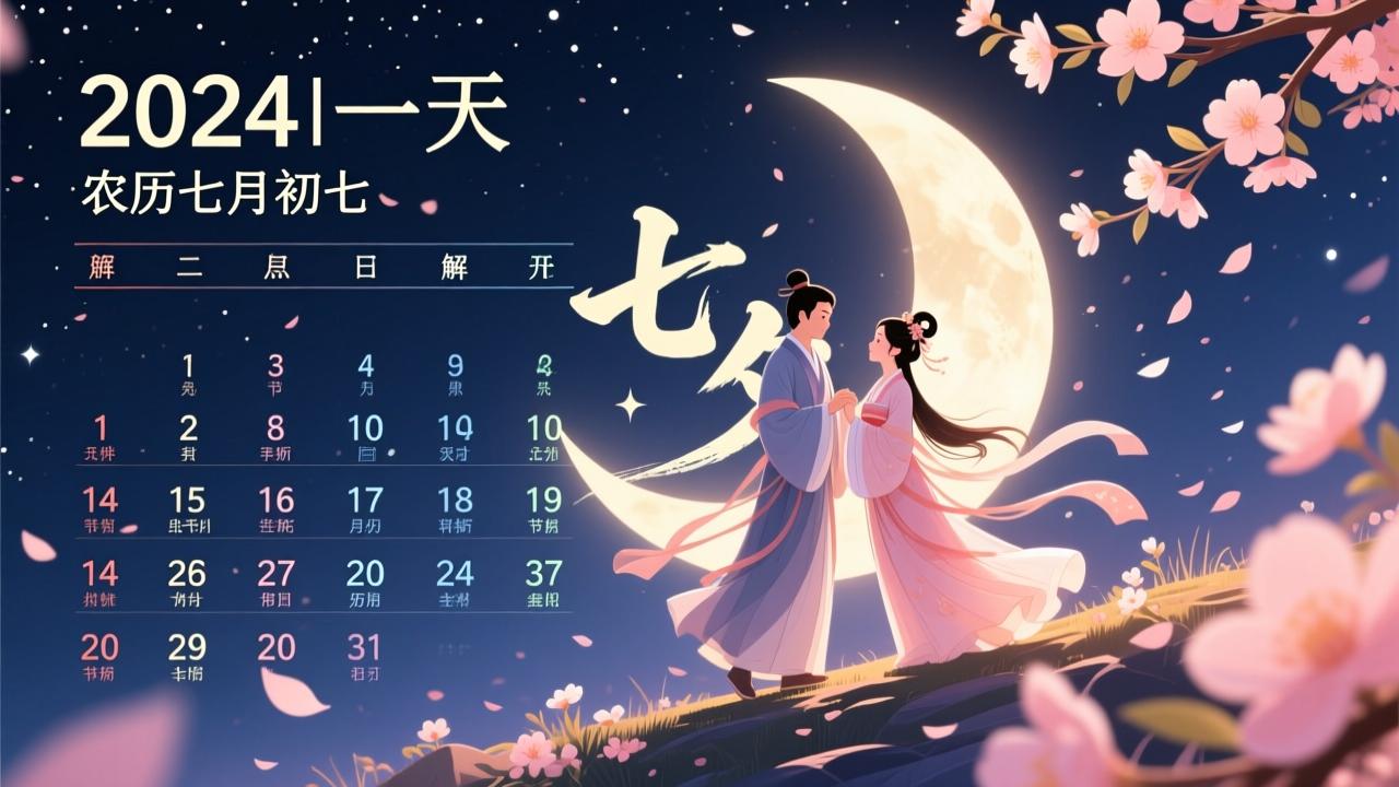 七夕是哪一天2024？农历七月初七阳历对照及节日意义全解析  第2张
