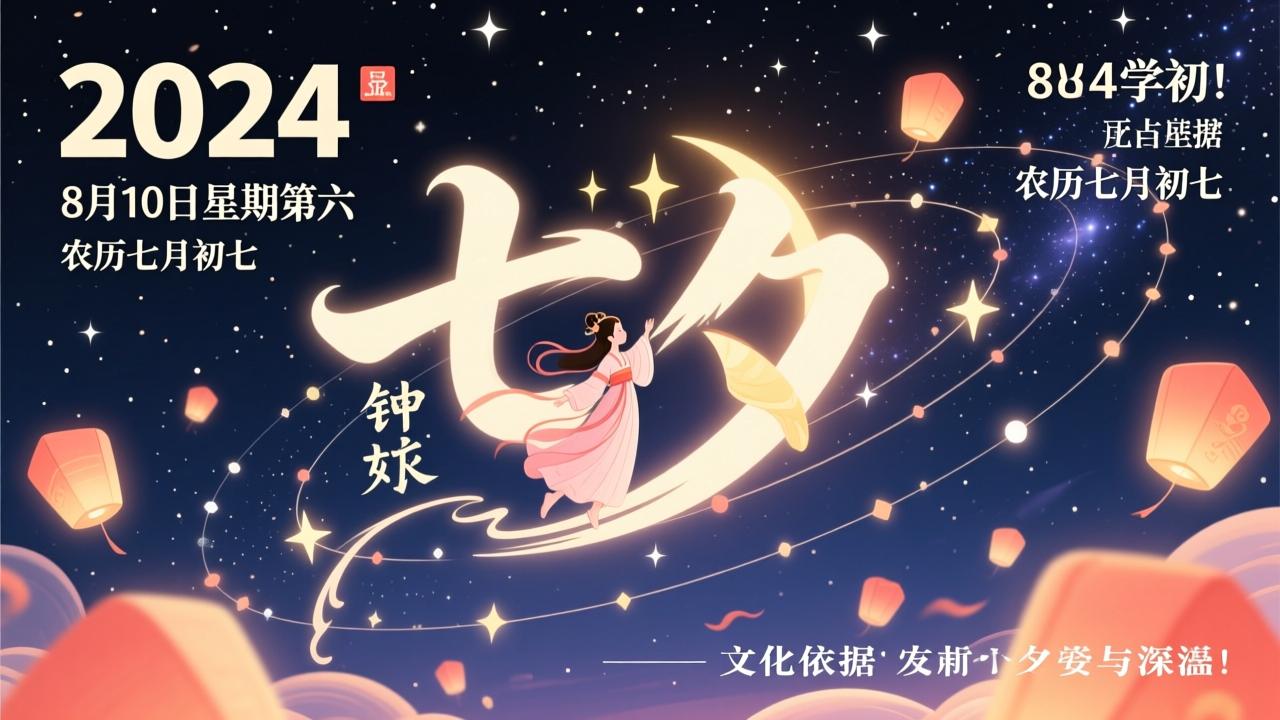2024年七夕是哪天？8月10日星期六，农历七月初七的天文依据与文化深意