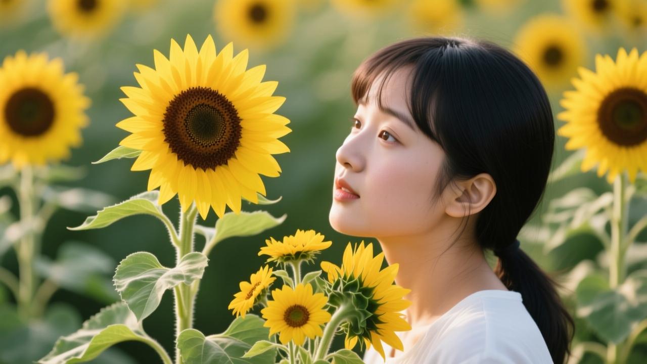 向日葵的诗句：从杜甫‘葵藿倾太阳’到余秀华‘膝盖比花盘更低’的百年诗意转身  第2张