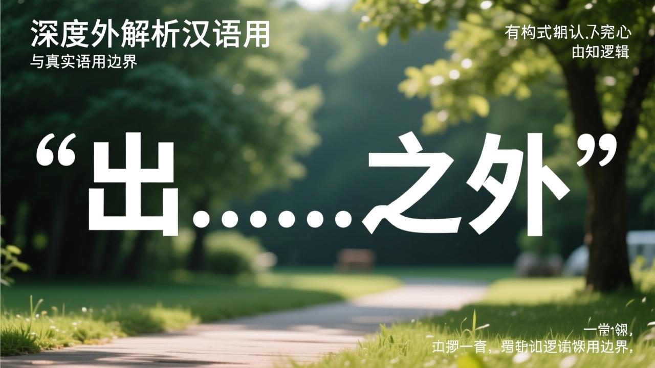 出什么什么外怎么用？深度解析汉语‘出……之外’构式的认知逻辑与真实语用边界  第2张
