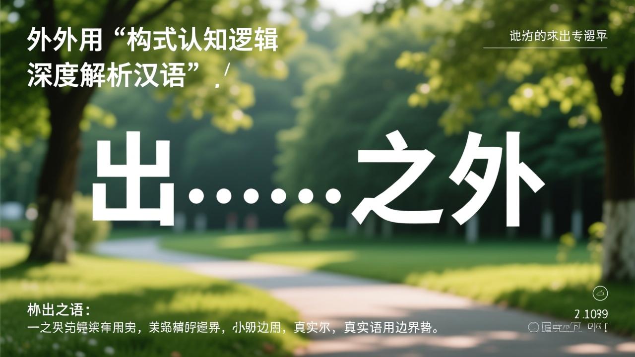 出什么什么外怎么用？深度解析汉语‘出……之外’构式的认知逻辑与真实语用边界  第3张