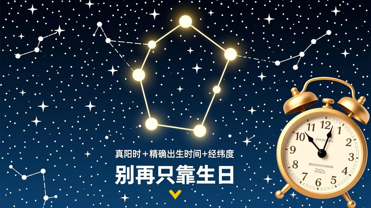 查上升星座准确方法：必须用真太阳时+精确出生时间+经纬度，别再只靠生日