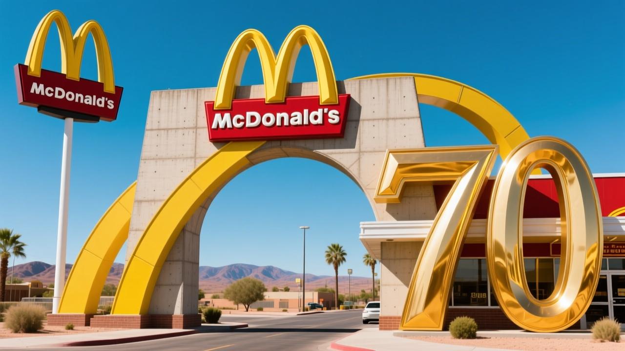 麦当劳图标设计演变史：从1953年凤凰城混凝土拱门到元宇宙金色符号的70年视觉进化  第1张
