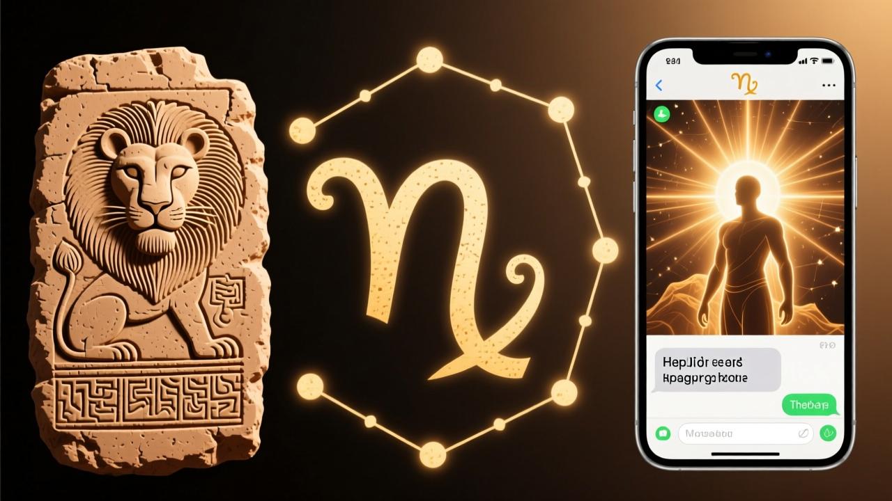 狮子座符号的三千年演化史:从巴比伦泥板到iPhone短信的♌如何重塑人类对自我与光芒的认知 第1张 狮子座符号的三千年演化史:从巴比伦泥板到iPhone短信的♌如何重塑人类对自我与光芒的认知 第1张