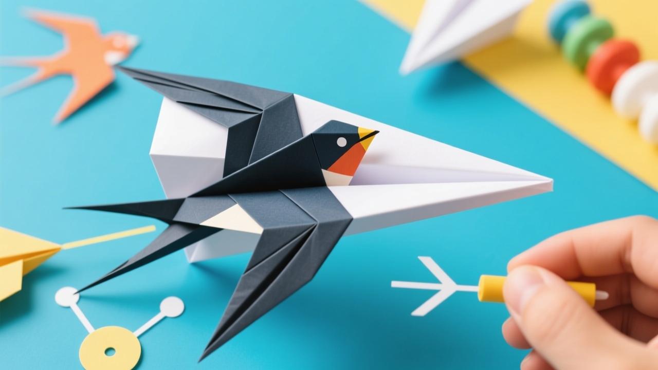 燕子纸飞机怎么折才能飞得远又稳？揭秘空气动力学原理与儿童科学启蒙折法  第1张