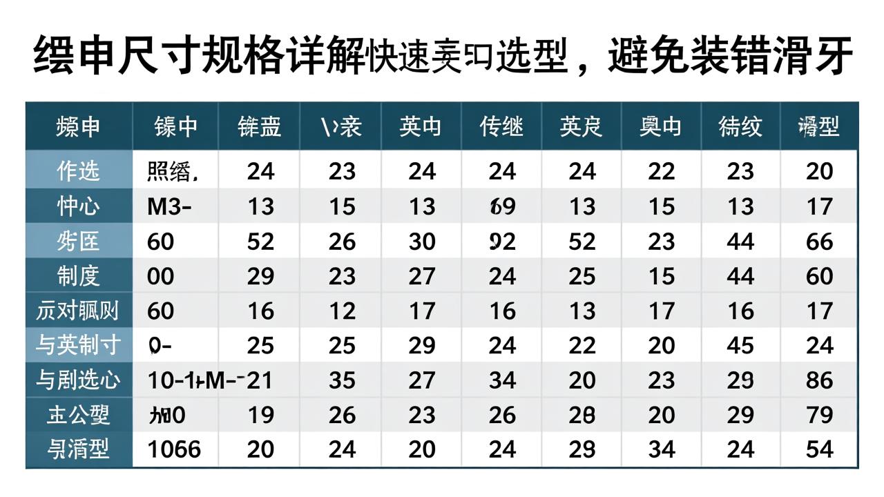 螺母尺寸规格表详解：快速对照M3-M24公制与英制螺母选型，避免装错滑牙  第3张