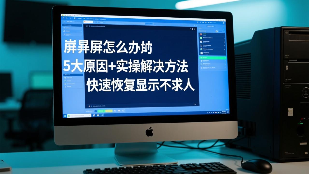 电脑突然花屏怎么办?5大原因+实操解决方法,快速恢复显示不求人