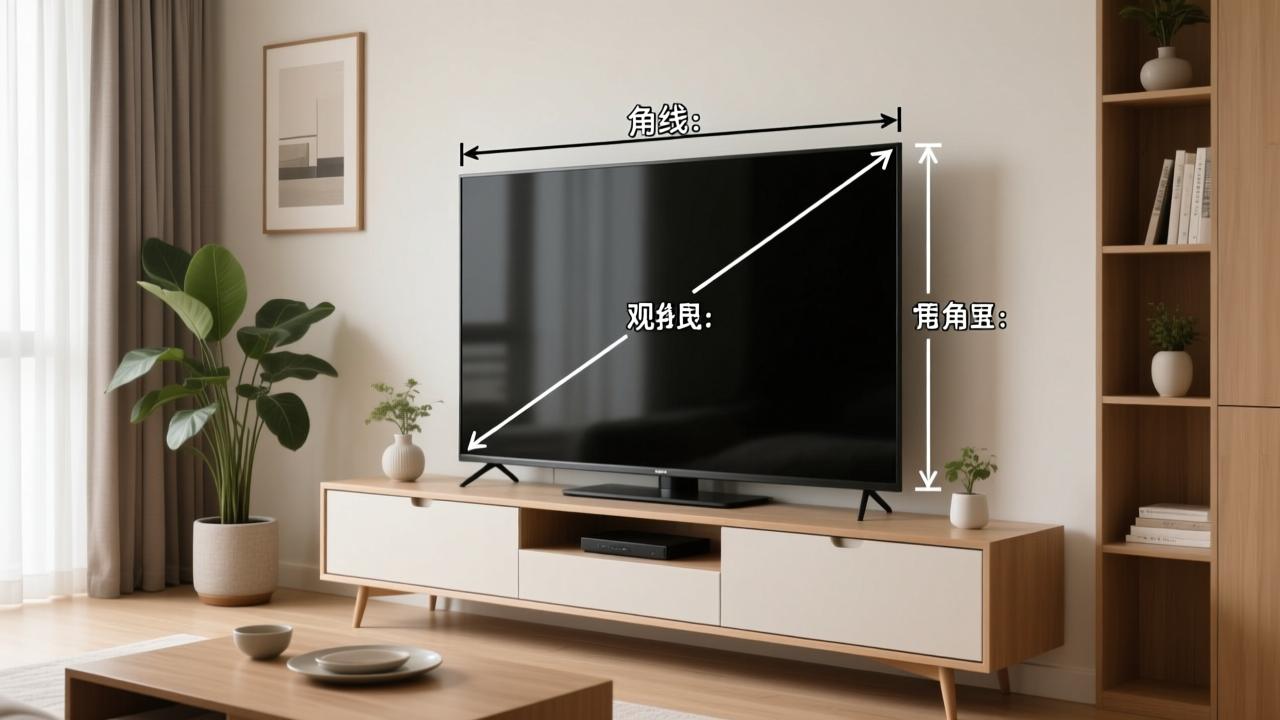 电视尺寸怎么算才合适？对角线、观看距离与空间搭配全解析  第4张