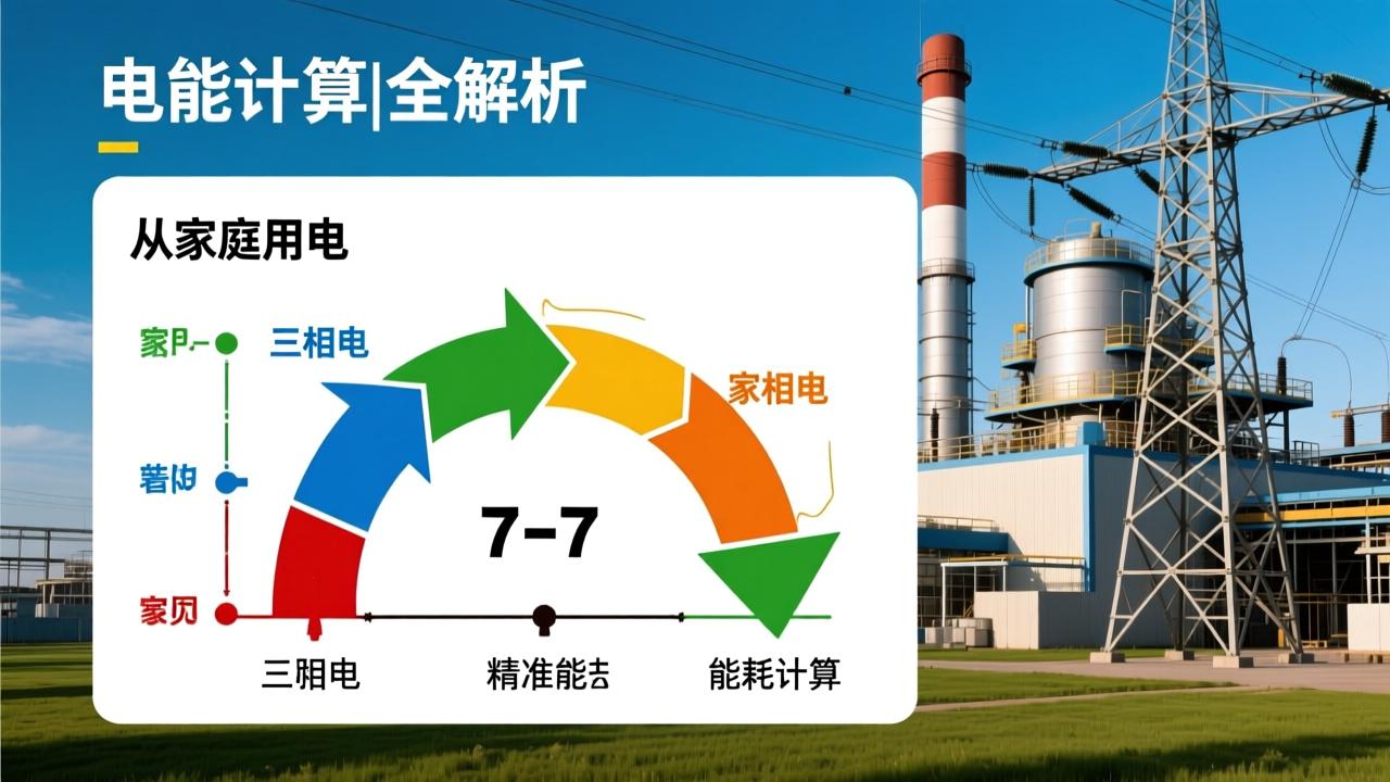 电能计算公式全解析:从家庭用电到工业三相电的精准能耗计算方法 第3张 电能计算公式全解析:从家庭用电到工业三相电的精准能耗计算方法 第3张
