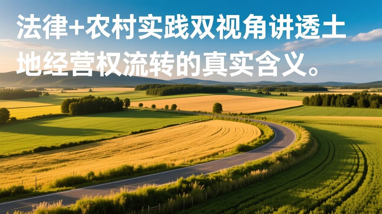 流转的意思是什么?法律+农村实践双视角讲透土地经营权流转的真实含义 第2张 流转的意思是什么?法律+农村实践双视角讲透土地经营权流转的真实含义 第2张