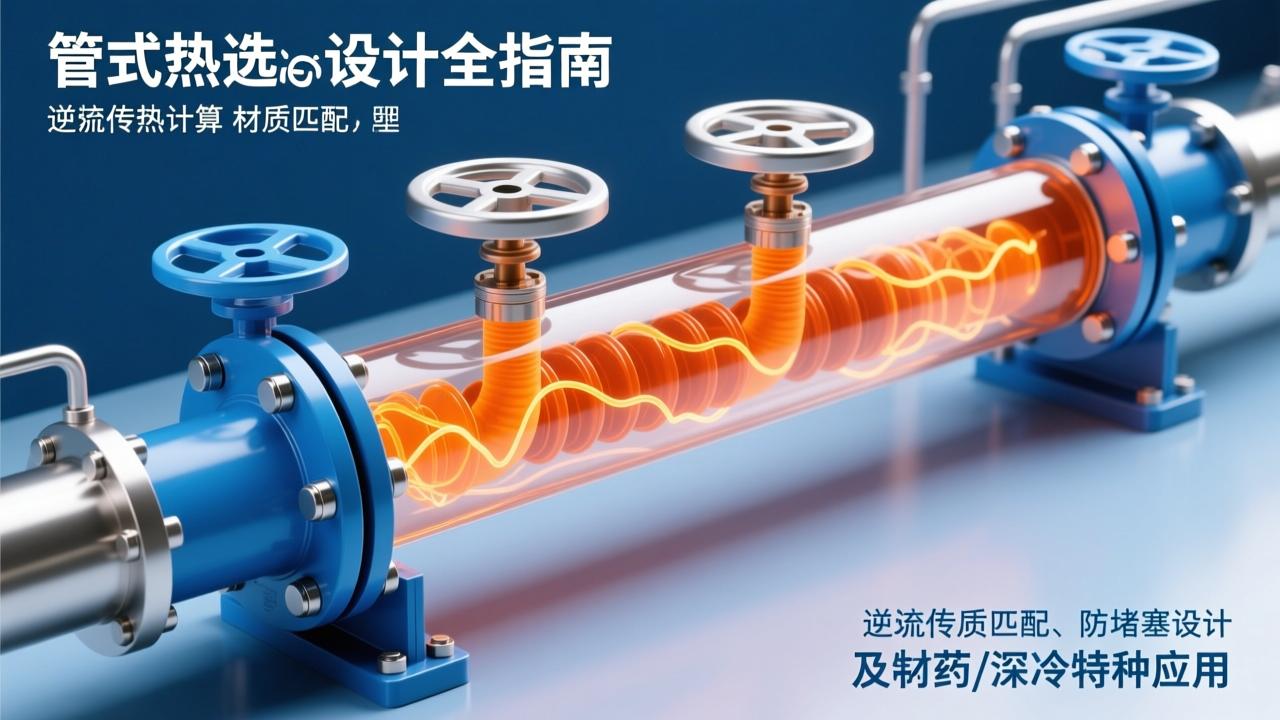 套管式换热器选型与设计全指南:逆流传热计算、材质匹配、防堵塞设计及制药/深冷特种应用 第1张 套管式换热器选型与设计全指南:逆流传热计算、材质匹配、防堵塞设计及制药/深冷特种应用 第1张