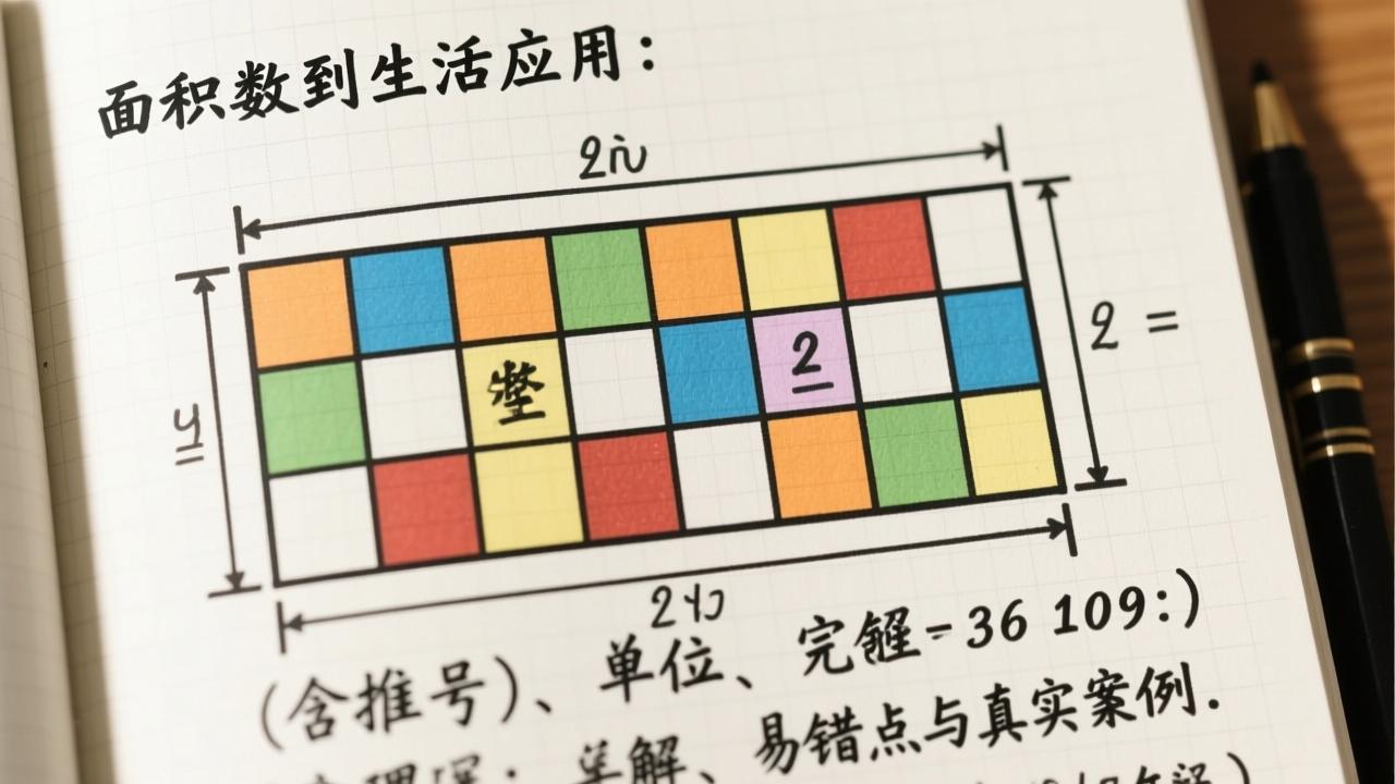 长方形的面积公式是什么？从数格子到生活应用的完整理解（含推导、单位、易错点与真实案例）  第2张