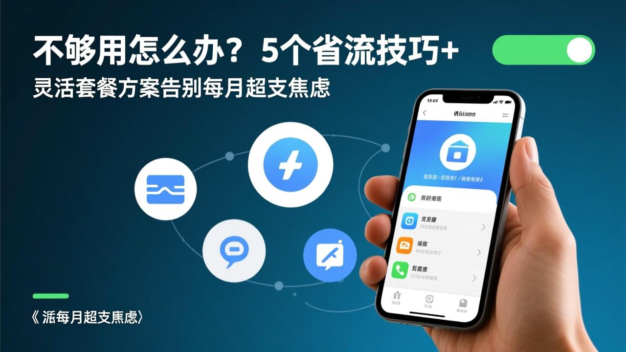 流量不够用怎么办?5个省流技巧+灵活套餐方案,告别每月超支焦虑 第2张 流量不够用怎么办?5个省流技巧+灵活套餐方案,告别每月超支焦虑 第2张