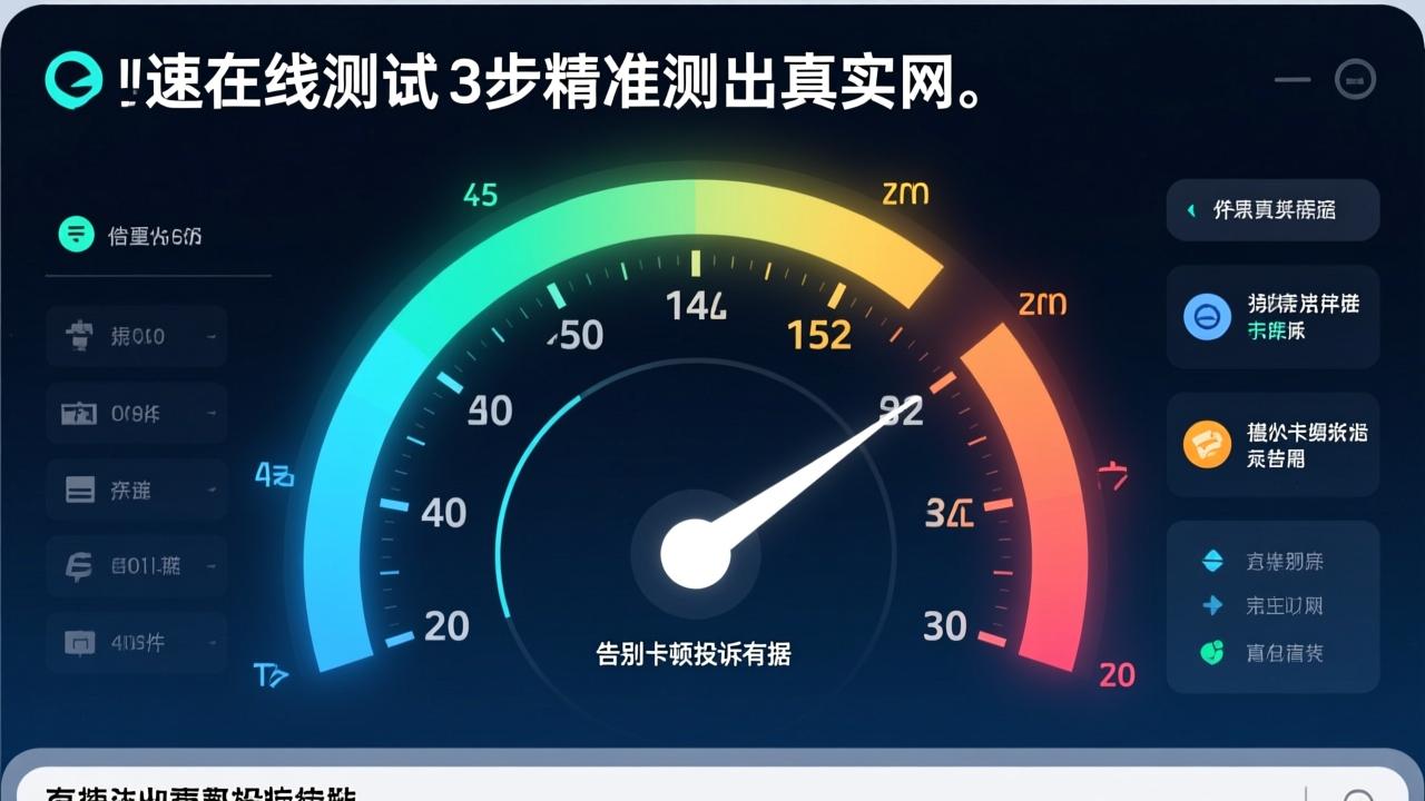 网速在线测试：3步精准测出真实网速，告别卡顿投诉有据  第4张