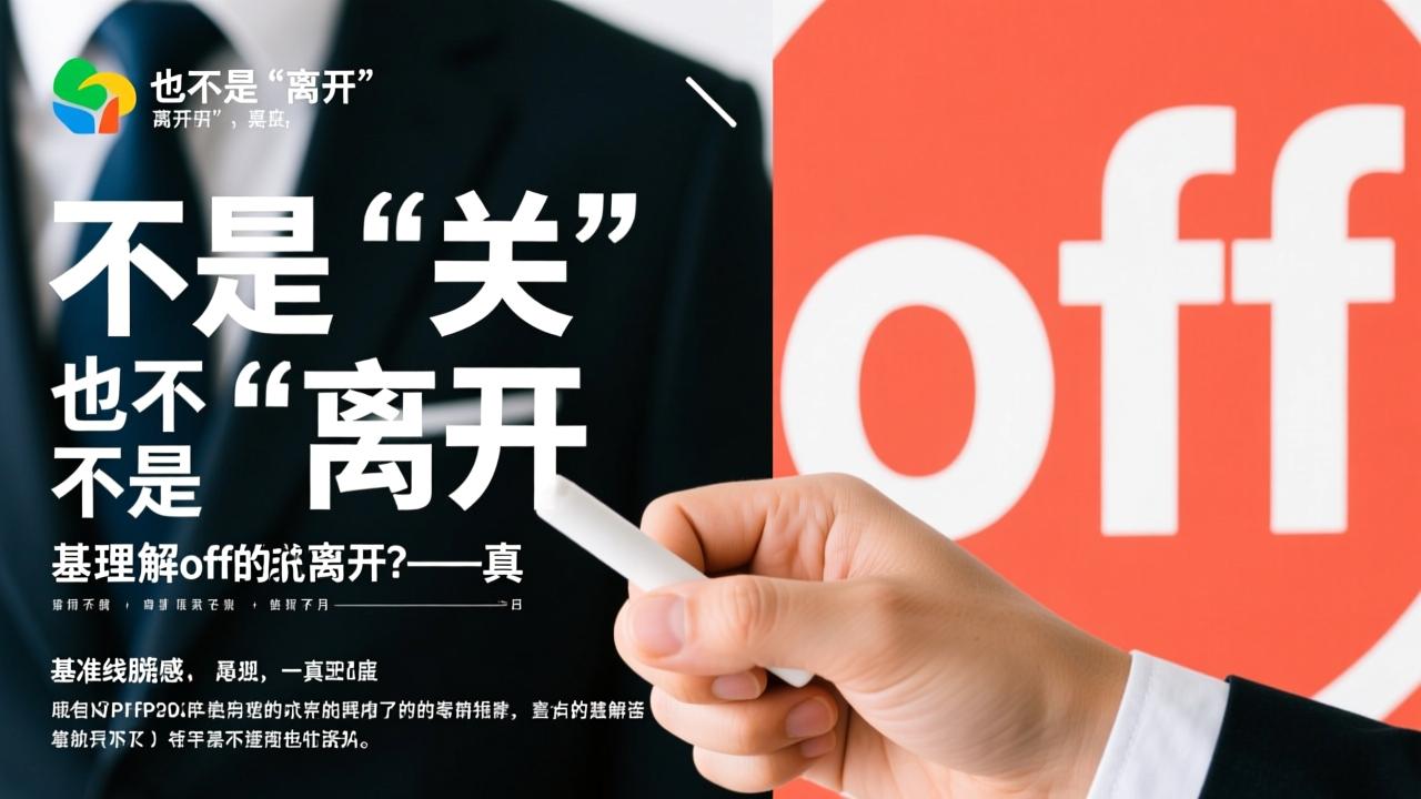 off啥意思？不是‘关’也不是‘离开’——真正理解英语off的核心逻辑：基准线脱离感