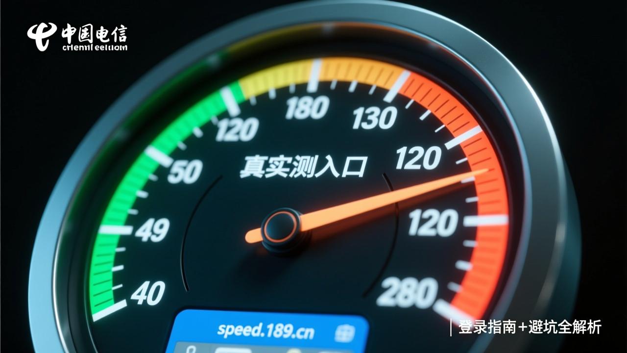 网速测试电信官方入口与真实测速方法｜speed.189.cn登录指南+避坑全解析