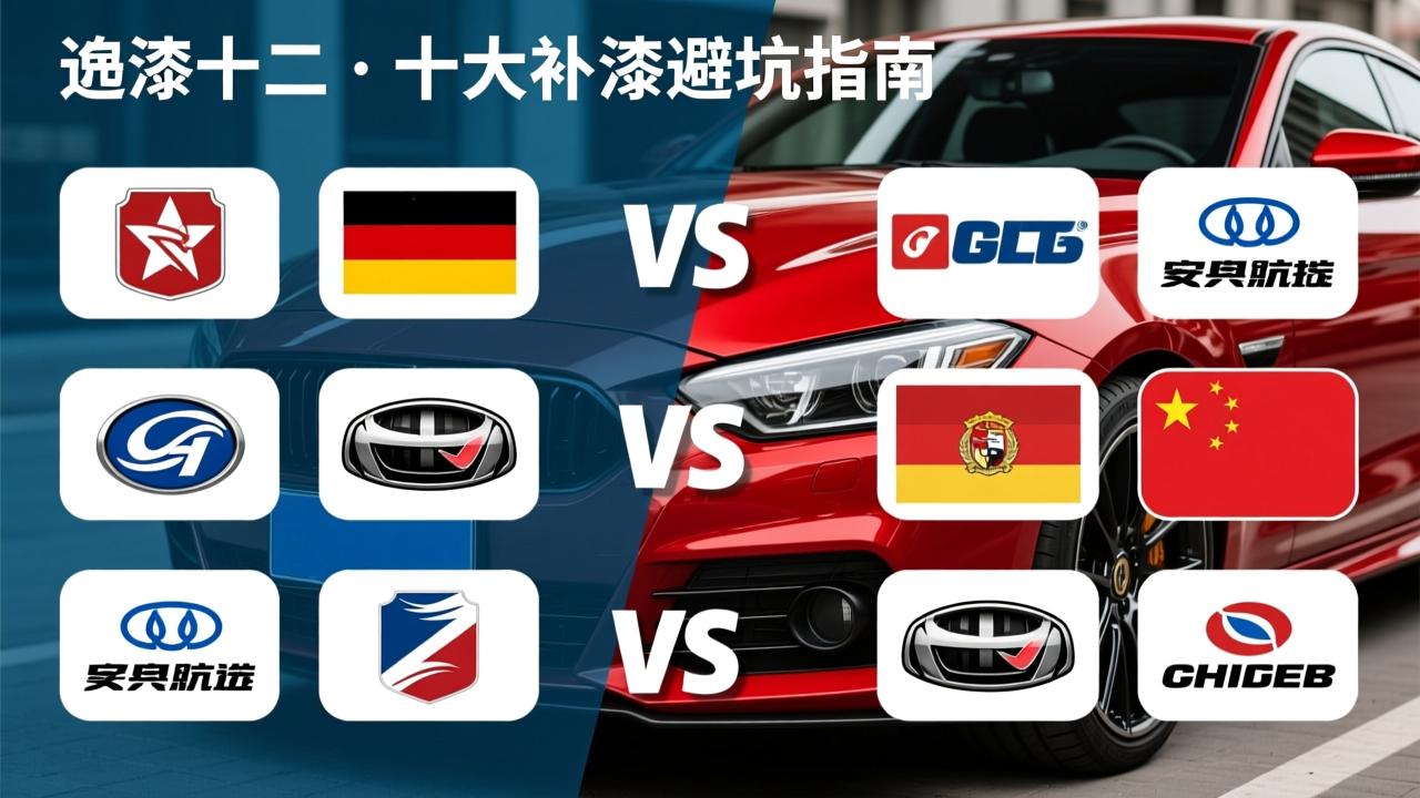 汽车油漆品牌怎么选?十大知名品牌对比与补漆避坑指南