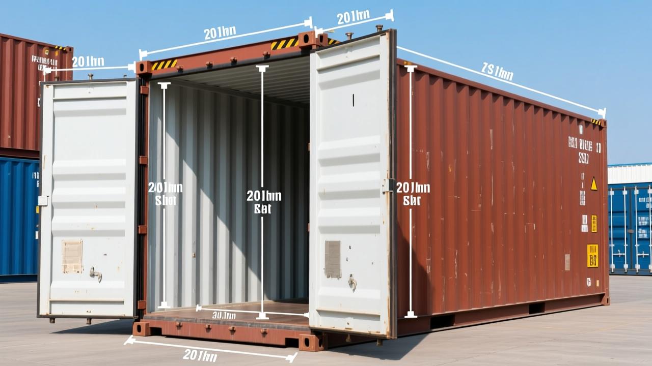 集装箱大小全解析：20英尺与40英尺干货柜/高柜的内尺寸、载重、容积及多式联运适配实战指南
