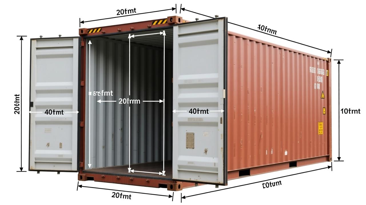 集装箱大小全解析：20英尺与40英尺干货柜/高柜的内尺寸、载重、容积及多式联运适配实战指南  第4张