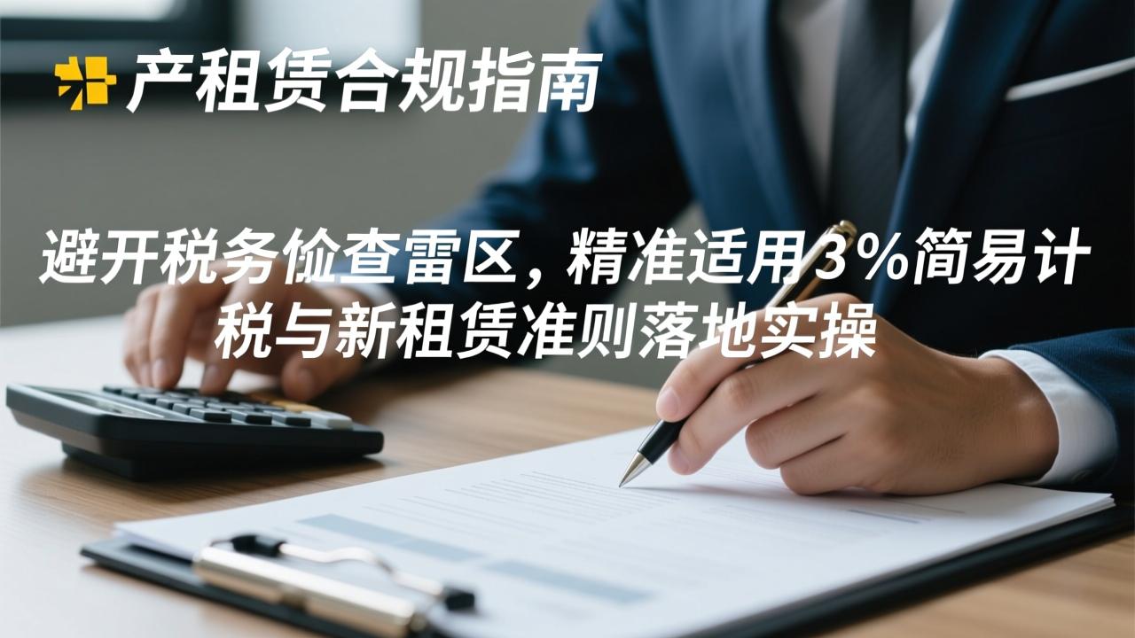 有形动产租赁合规指南：避开税务稽查雷区、精准适用3%简易计税与新租赁准则落地实操  第4张