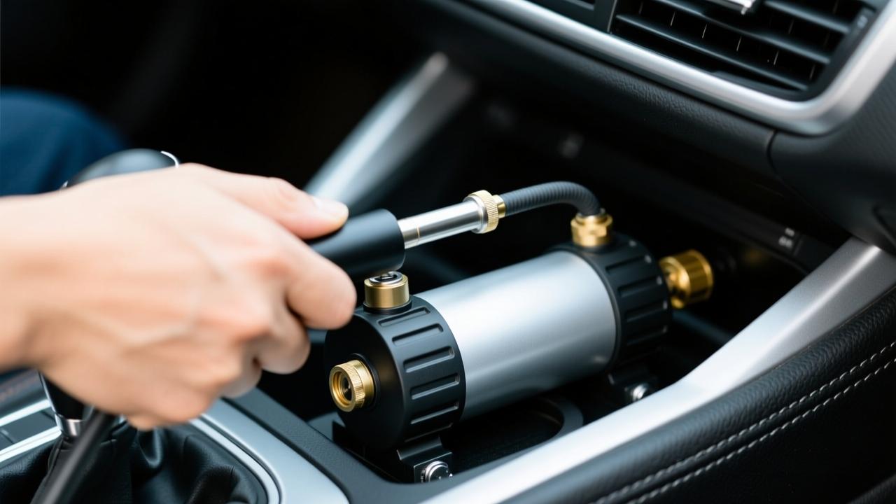 车载充气泵怎么用？手把手教你安全、精准、不伤泵的全流程操作（含预检/定压/散热/接头匹配等避坑细节）  第4张