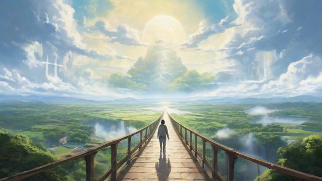 站在桥上看风景：感受自然与艺术的和谐之美  第2张