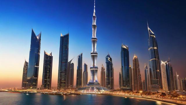 迪拜塔图片大全：欣赏世界最高建筑的震撼之美与艺术价值  第2张