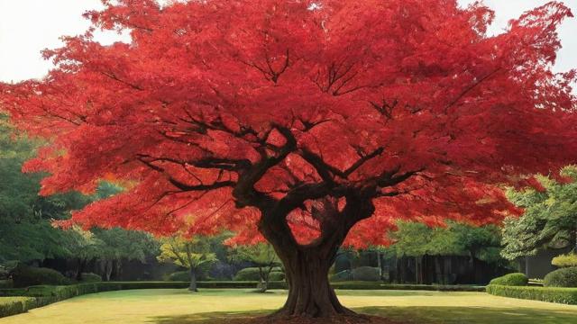 红色叶子的树：园林设计中的点睛之笔与生态价值全解析