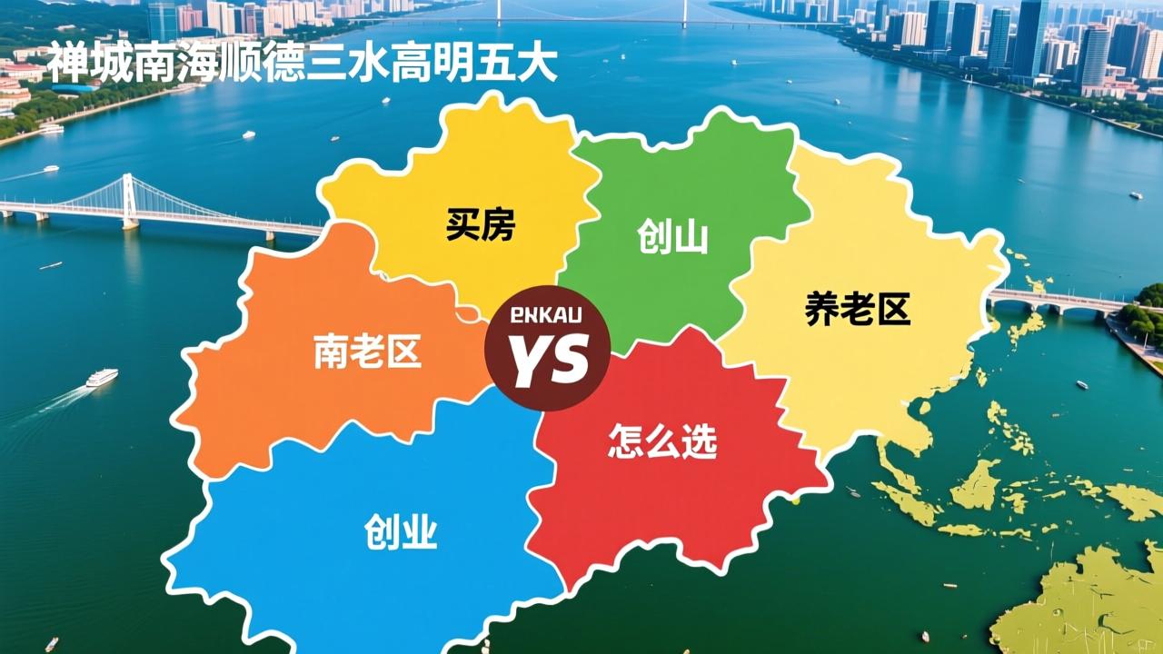 佛山几个区详细对比：禅城南海顺德三水高明五大辖区生活、买房、创业、养老怎么选？  第2张