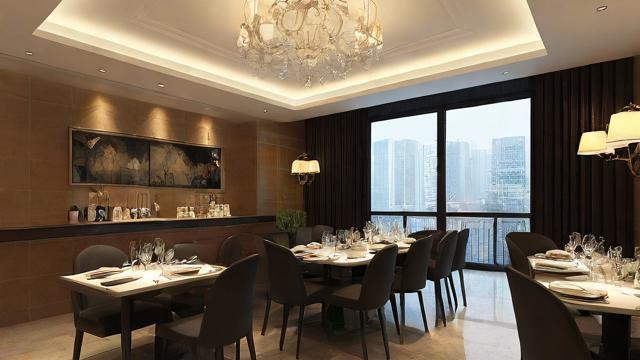 餐厅吊顶效果图设计趋势及风格解析,打造理想用餐空间 第3张 餐厅吊顶效果图设计趋势及风格解析,打造理想用餐空间 第3张