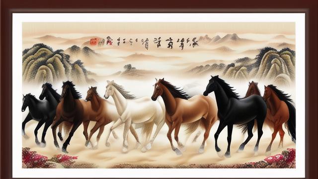 八骏图十字绣教程：从入门到精通，打造属于你的艺术珍品