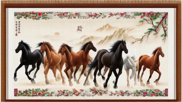 八骏图十字绣教程:从入门到精通,打造属于你的艺术珍品 第3张 八骏图十字绣教程:从入门到精通,打造属于你的艺术珍品 第3张