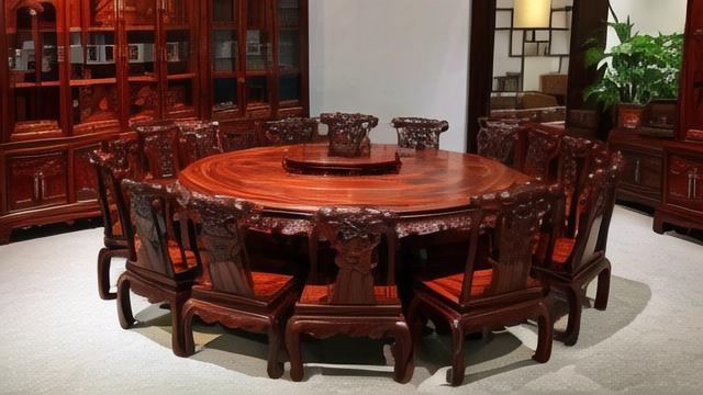老挝红酸枝家具与工艺品的保养、鉴别及文化价值