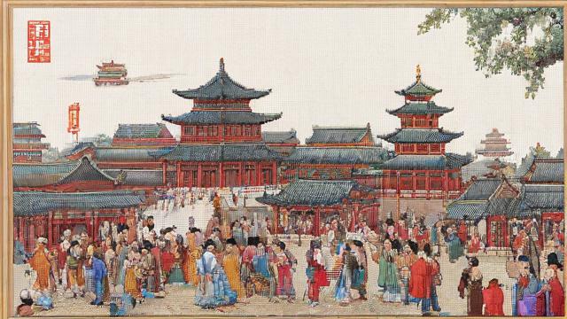 清明上河图十字绣：传承文化精髓的刺绣艺术与技巧