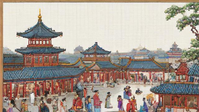 清明上河图十字绣:传承文化精髓的刺绣艺术与技巧 第2张 清明上河图十字绣:传承文化精髓的刺绣艺术与技巧 第2张