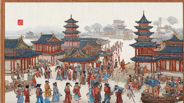 清明上河图十字绣:传承文化精髓的刺绣艺术与技巧 第4张 清明上河图十字绣:传承文化精髓的刺绣艺术与技巧 第4张