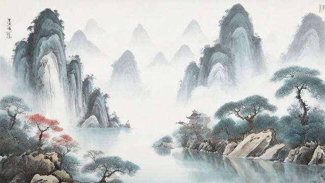 聚宝盆山水画的风水布局与挑选保养全攻略 第2张 聚宝盆山水画的风水布局与挑选保养全攻略 第2张