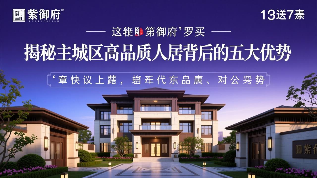 东胜紫御府值得买吗？揭秘主城区高品质人居背后的五大优势
