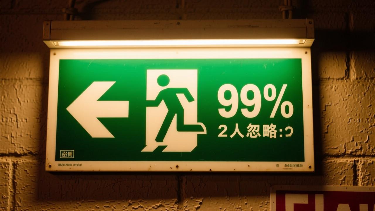 逃生指示牌如何在火灾中救命？99%的人忽略的关键细节
