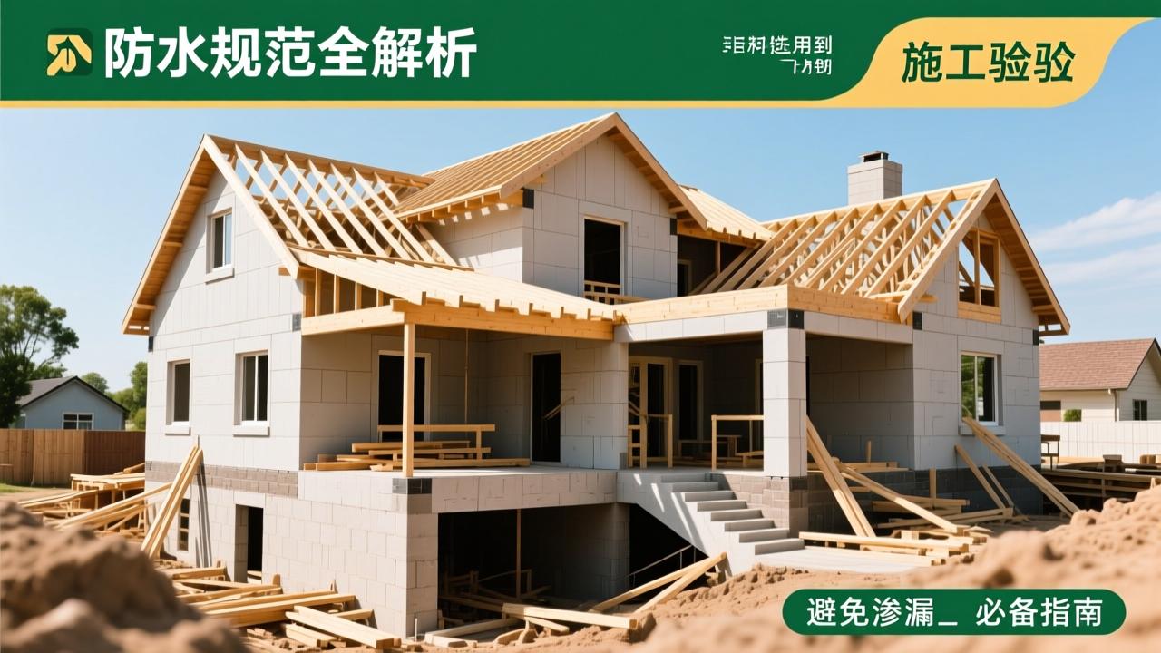 建筑防水规范全解析：从材料选用到施工验收，避免渗漏的必备指南