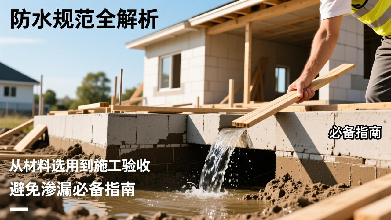 建筑防水规范全解析：从材料选用到施工验收，避免渗漏的必备指南  第3张