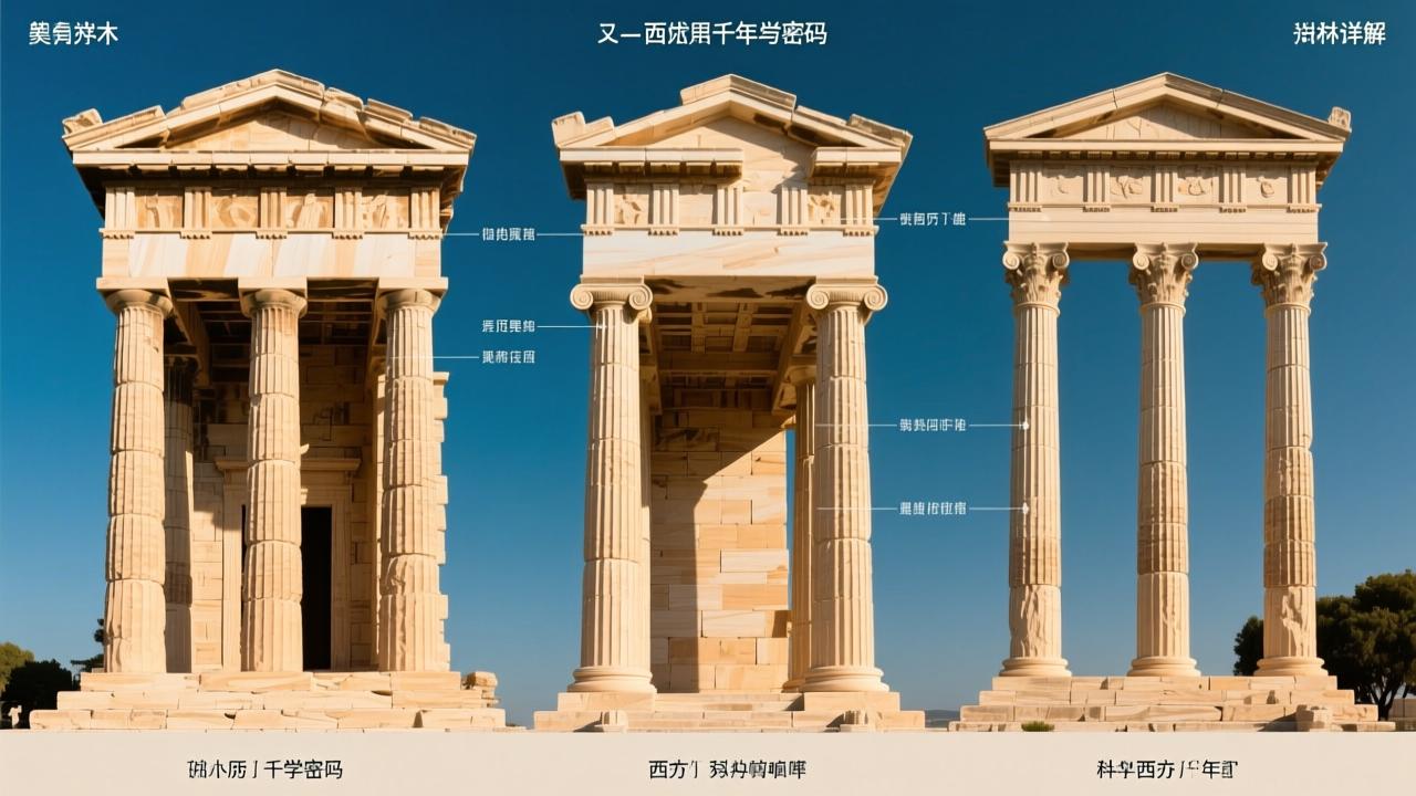 古希腊柱式详解：多立克、爱奥尼与科林斯的美学密码及其对西方建筑的千年影响