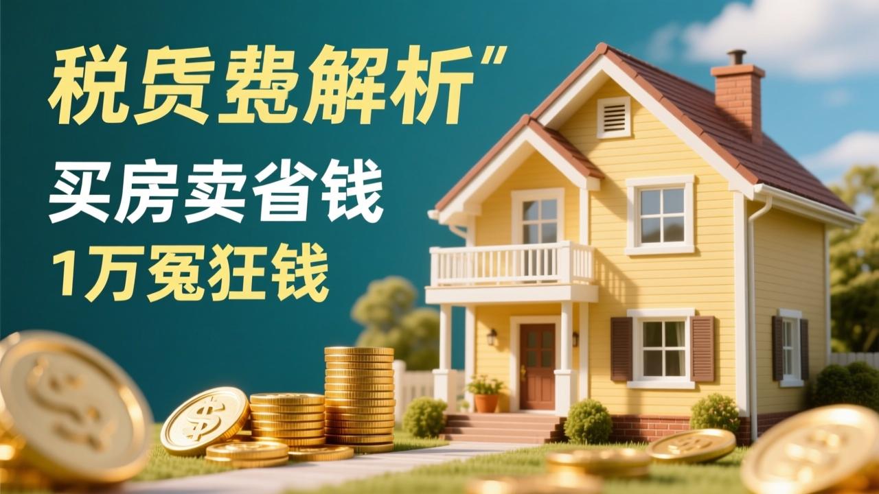 房地产税费全解析:买房卖房如何合法省钱,避免多花10万冤枉钱  第2张 房地产税费全解析:买房卖房如何合法省钱,避免多花10万冤枉钱  第2张