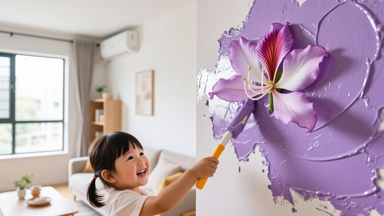 紫荆花乳胶漆真实使用体验：环保安全又省心，家有儿童也能安心入住