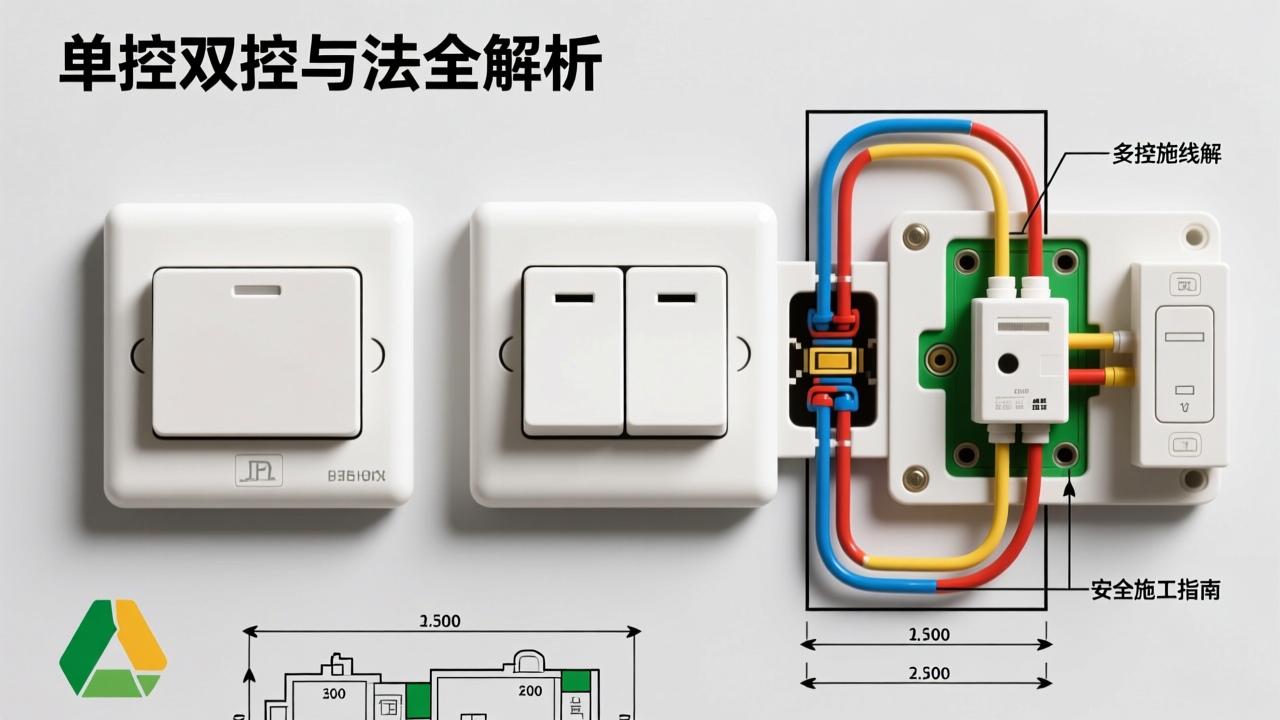 电灯开关接法全解析:单控、双控与多控接线图解及安全施工指南 第2张 电灯开关接法全解析:单控、双控与多控接线图解及安全施工指南 第2张