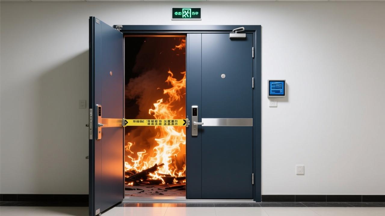 常开式防火门：平时敞开方便通行，火灾时自动关闭的智能生命防线  第3张