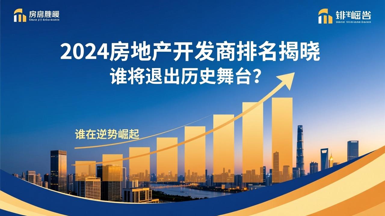 2024房地产开发商排名揭晓：谁在逆势崛起，谁将退出历史舞台？