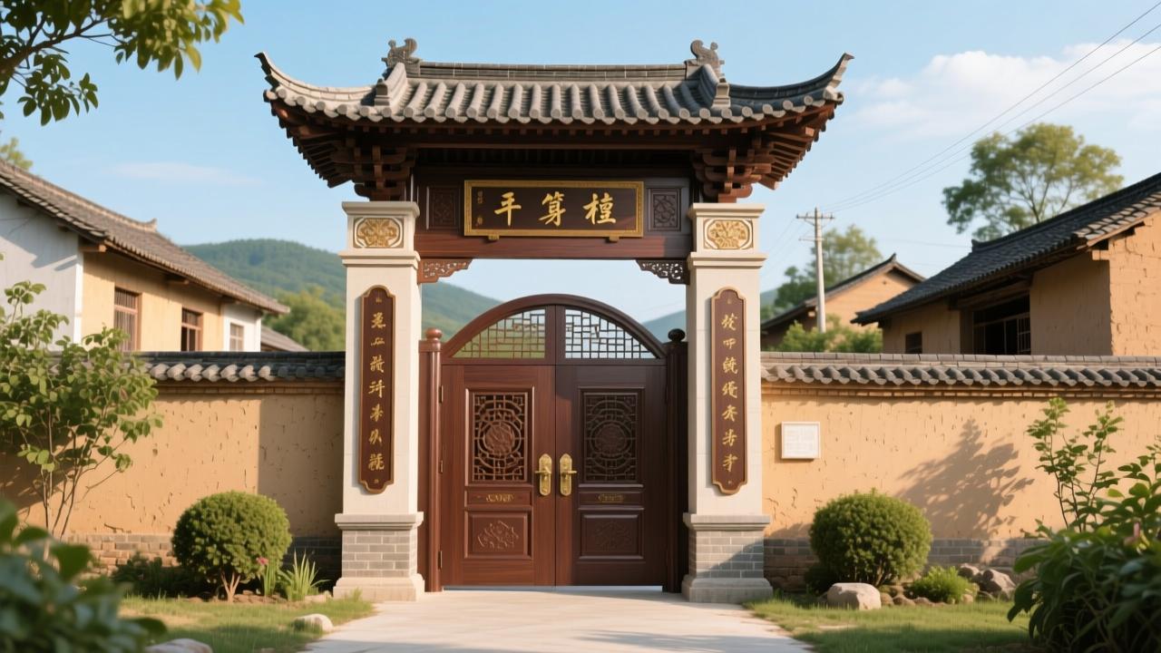 农村门楼效果图如何选？避开这些坑，轻松打造高颜值又实用的乡村门面